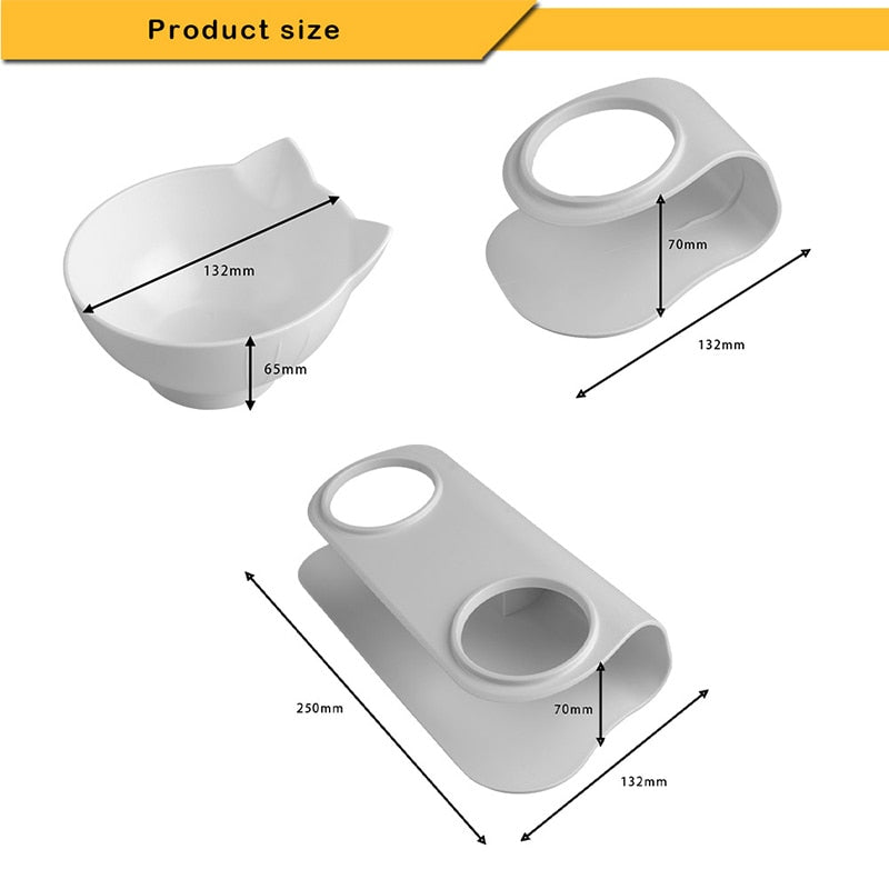 Cat Bowl with Raise Stand